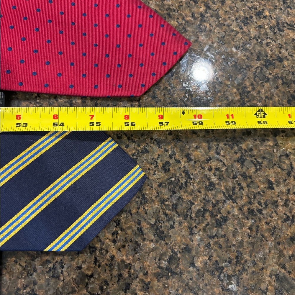 (2) Brooks Brothers Makers Silk Tie. Designer | Luxury | Striped. Men’s Sz- 58”L - Picture 9 of 10